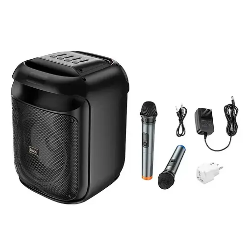 Колонка портативна Hoco HA13 Ramon 2 бездротові мікрофони - фото 7