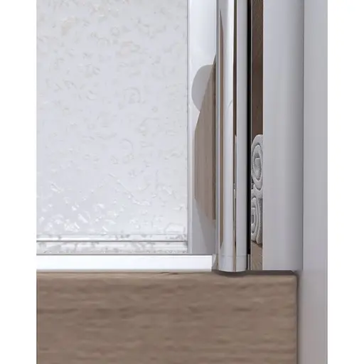 Шторка для ванны Qtap Standard CRM407513APR Pear, Правая, матовый, хром - фото 4