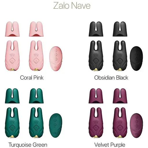Смарт-вибратор для груди Zalo Nave Turquoise Green пульт ДУ работа через приложение - фото 8