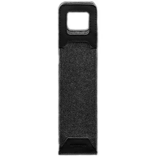 Чехол для вина BlankNote Краст 1.0 из фетра с кожаными вставками черный  - фото 1