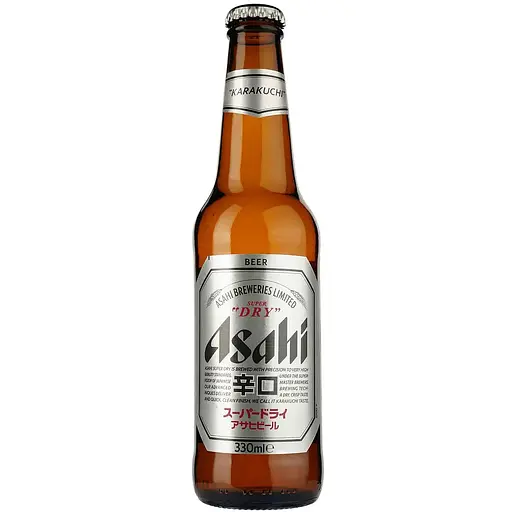 Пиво Asahi Super Dry светлое 5.2% 0.33 л - фото 1