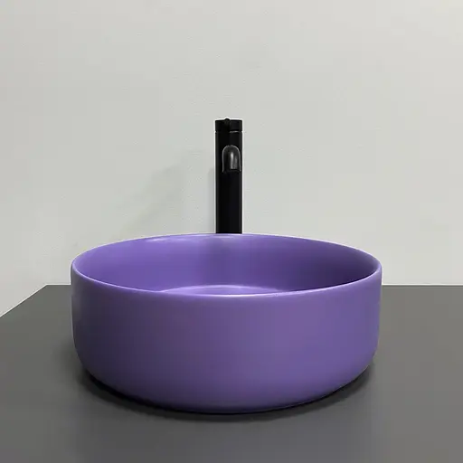 Умивальник VBI Prato lavender matt накладний VBI-011412, Синій - фото 4