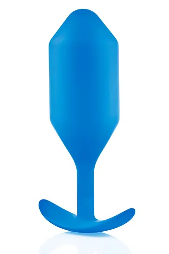 Анальна пробка B-Vibe Snug Plug 5, 16 см (блакитний) - фото 2