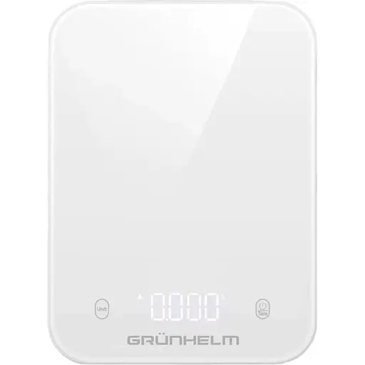 Ваги кухонні Grunhelm KES-035LW дисплей LED 5 кг Білі - фото 1