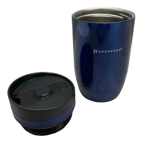 Термокухоль Edenberg з нержавіючої сталі синій 330 мл EB-641 - фото 2