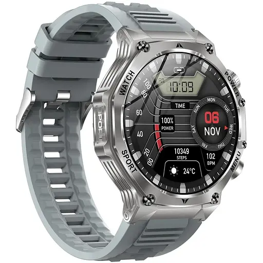 Смарт-часы Uwatch Smart Surf X Pro Grey 2 ремешки серебристые (3384) - фото 3