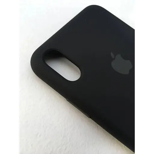 Оригинальный силиконовый чехол Apple Silicone Case для iPhone XS Max (6.5") Black (MRWE2ZM/A) - фото 8