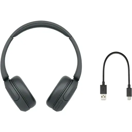 Навушники Sony On-ear WH-CH520 BT 5.2 SBC AAC Wireless Mic чорні - фото 4
