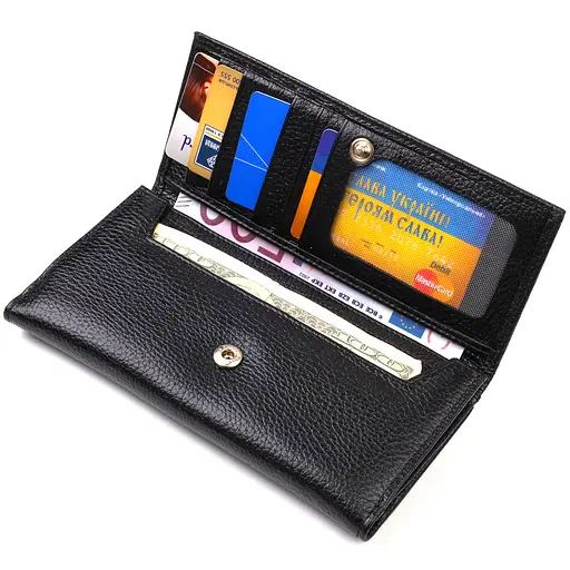 Кожаный кошелек Canpellini 10х19х1.5 см acs0025566 - фото 4