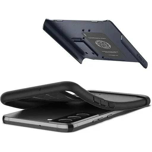 Оригинальный чехол с подставкой Spigen Slim Armor для Samsung Galaxy S22 Plus (6.6") Slate (ACS03978) - фото 10