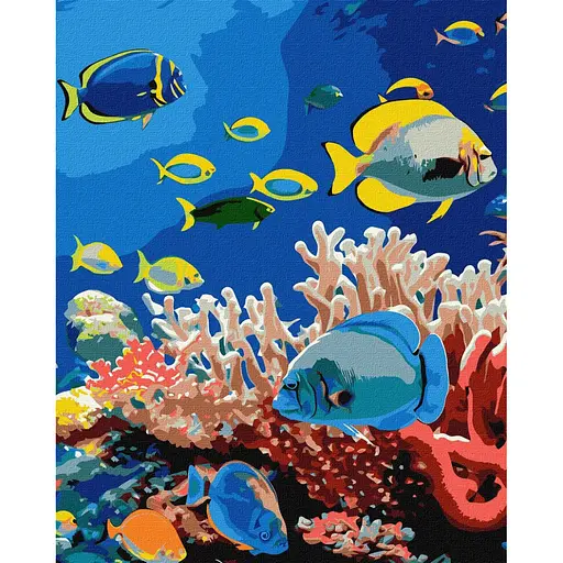 Картина по номерам "Життя океану" KHO6704, 40х50 см