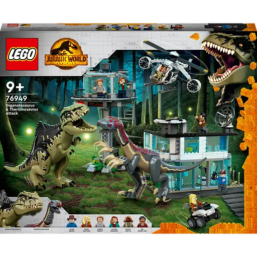 Конструктор LEGO Jurassic World Напад гіганотозавра та теризинозавра 810 деталей (76949) - фото 1