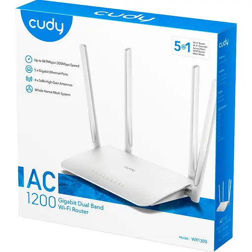 Бездротовий маршрутизатор (роутер) Cudy WR1300 [121795] - фото 5