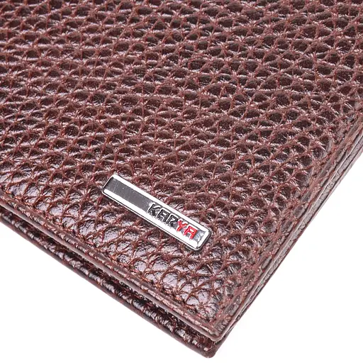 Мужской кошелек без застежки из натуральной зернистой кожи 9х11.5х2 см KARYA 9х11.5х2 см acs0024249 - фото 3