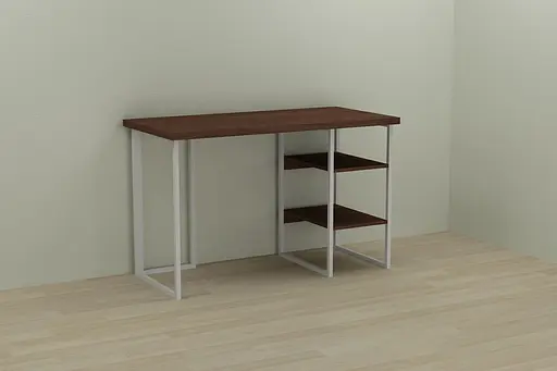 Компьютерный стол Ferrum-decor Кевин 75x140x70 белый ДСП Венге 32мм (FRD-105884)