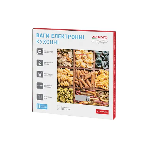 Ваги кухонні Ardesto SCK-893PASTA - фото 6