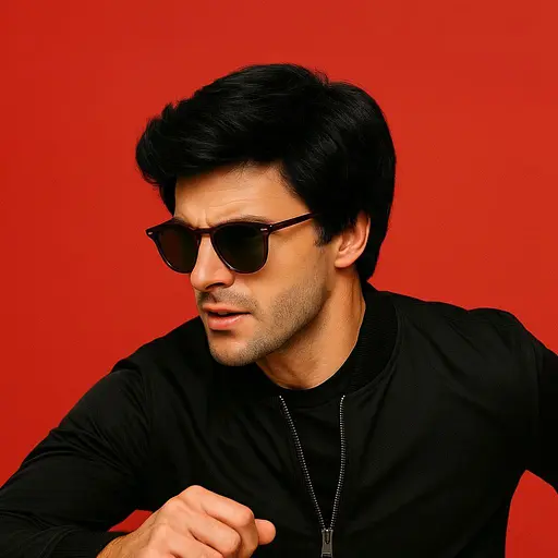 Чоловіча перука короткої стрижки Natural Black Чорна - фото 1