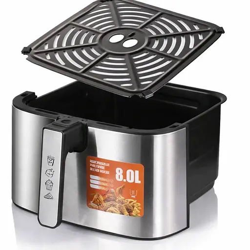 Аэрофритюрница 12 л с сенсорным управлением и мощностью 4600 Вт, BT-5384 с циркуляцией горячего воздуха 360 - фото 4