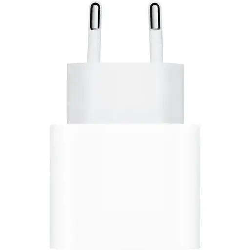 Зарядний адаптер блок живлення Apple 20 W USB-C (MUVV3ZM/A) білий - фото 1