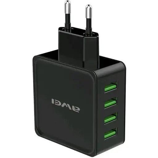 Зарядний пристрій на 4 Usb порти блок живлення Awei C-842 - фото 1