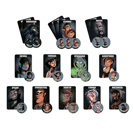 Настільна гра "Остання ніч: перевертні" WON001UA для компанії - фото 7