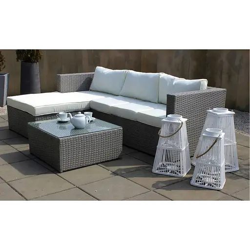 Садові меблі Chomik Garden Line Atrani сірий + бежеві подушки - фото 2