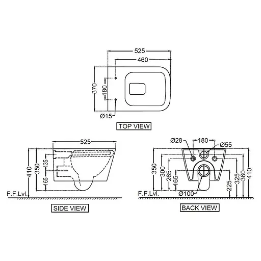 Унитаз подвесной Jaquar Laguna LAS-WHT-91953BIUFSM с сидением Soft Close, Белый - фото 2