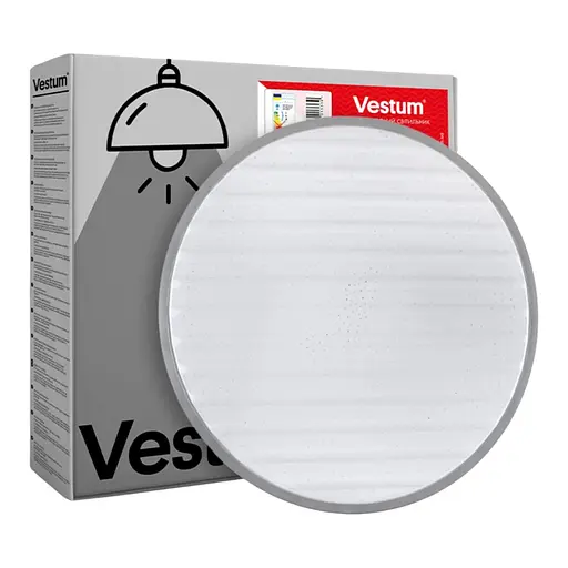 Потолочный светильник GRILL звездное небо 30W 375*60мм 4000К серебро