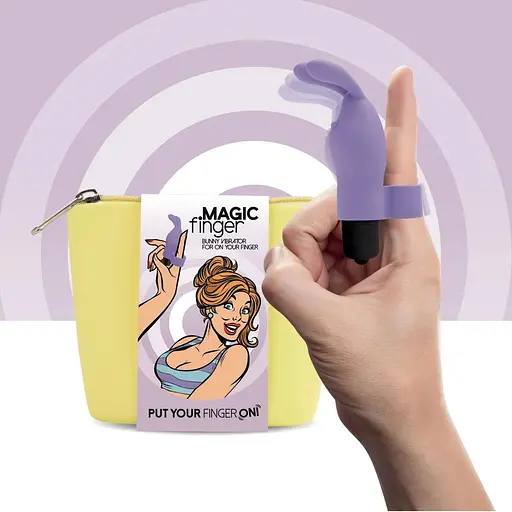 Вибратор на палец FeelzToys Magic Finger Vibrator Purple - фото 3