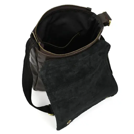 Чоловіча шкіряна сумка A5 через плече TARWA 22х25.5х4 см sum0028338 - фото 10