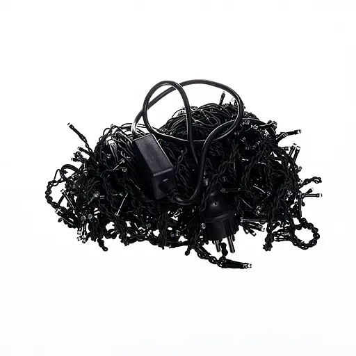 Вулична гірлянда Бахрома GarlandoPro 25 м 405 LED чорний дріт Синій 25MBBL - фото 2