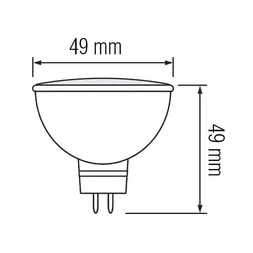 Лампа світлодіодна HOROZ ELECTRIC Fonix-4 4W GU 5.3 105° 3000K - фото 3