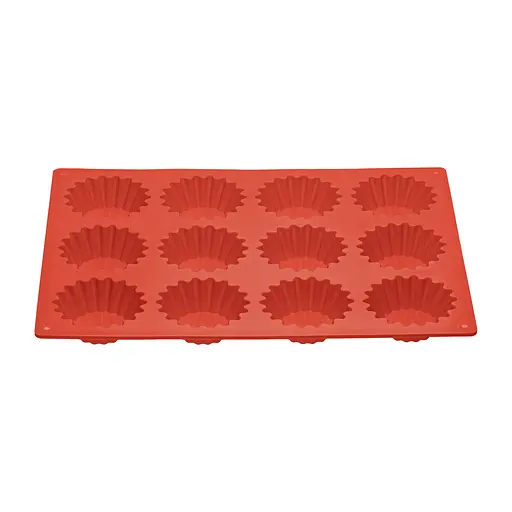 Форма силіконова на планшеті для випікання кексів та мафінів на 12 комірок 28x21.5 см, A-plus Червоний 85956 - фото 5