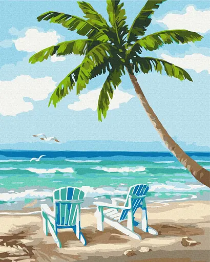 Картина за номерами на підрамнику Brushme Море на двох