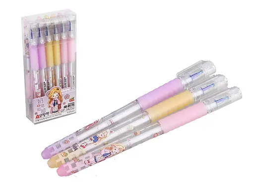 Набор гелевых ручек стираемых, синий, 12 шт., 34252