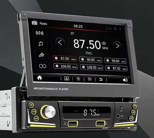 Автомагнитола SWM 9601 универсальная мультимедийная с выдвижным сенсорным экраном 7" - фото 6