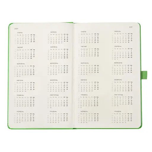 Еженедельник 2020 Axent Partner Strong 125х195 см салатовый (8505-20-09-A) - фото 7