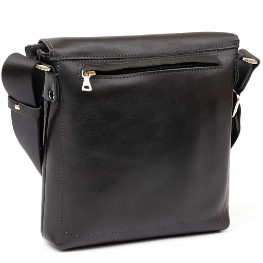 Чоловіча шкіряна сумка через плече GRANDE PELLE sum0026692 - фото 2
