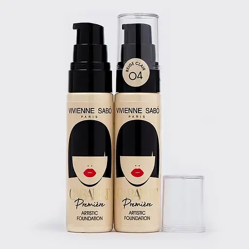 Тональный крем Vivienne Sabo Cabaret Premiere Artistic Foundation со сценическим эффектом тон 04 (Beige Clair) 25 мл - фото 3