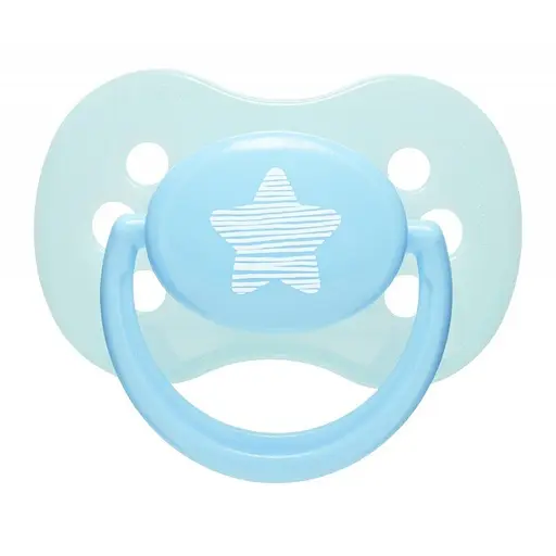 Силиконовая симметричная пустышка Canpol Babies Pastelove голубая 0-6 мес. (22/416) - фото 1