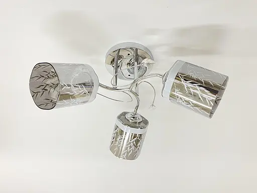 Люстра стельова на 3 плафони 6248E/3 Хром