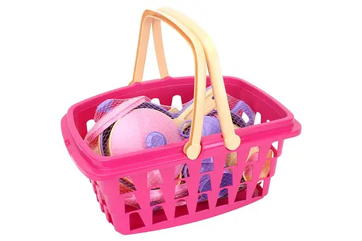 Игрушка "Набор посуды ТехноК" 4449, 26 предметов, в корзинке (4823037604449) - фото 2