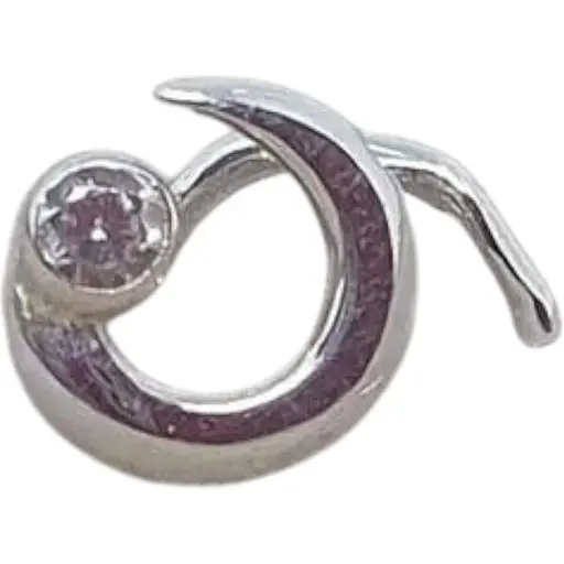 Срібна сережка-пірсинг в ніс Dear. 1051.1С