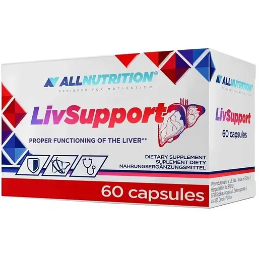 Натуральная добавка AllNutrition LivSupport, 60 капсул