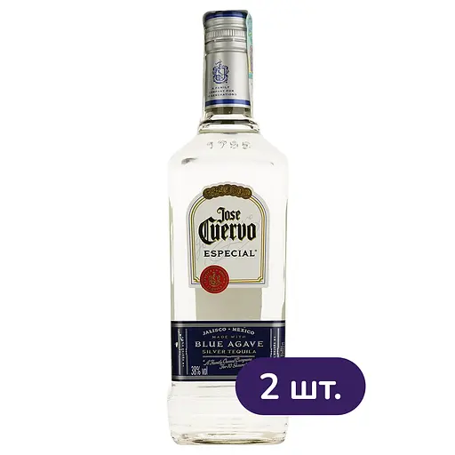 Текила Jose Cuervo Especial Silver 38% 0.7л х 2 шт.