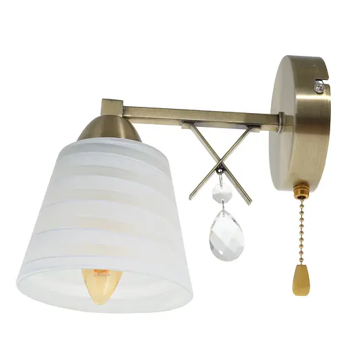 Бра Brille LK-673W/1 настінне накладне у спальню E14 AB - фото 2