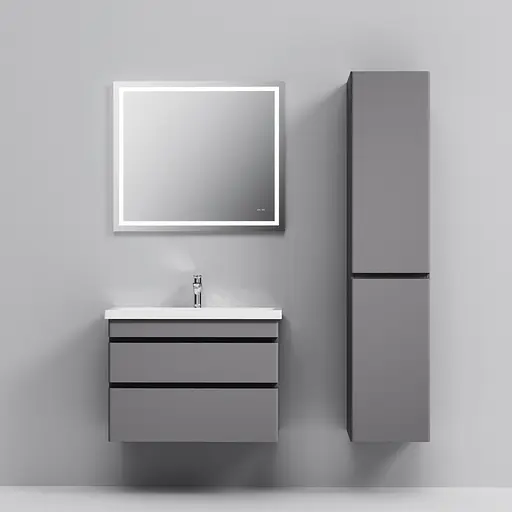 Тумба з умивальником AM.PM Hit підвісна 75 см графіт матовий M93A-FHX0752-WC0752GM38 Графіт - фото 5