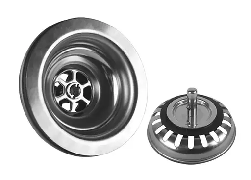 Гранітна кухонна мийка Rea Nels black з білим вкрапленням ZLE-00114, Чорний матовий - фото 5