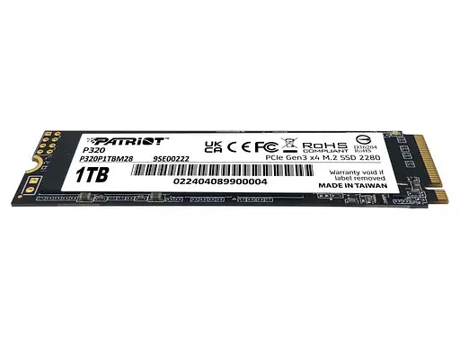 Накопитель SSD Patriot m.2 NVMe 1TB P320 (P320P1TBM28) - фото 3