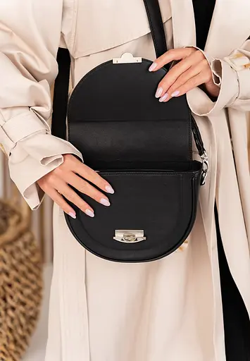 Жіноча шкіряна сумка Kira Чорна - фото 4